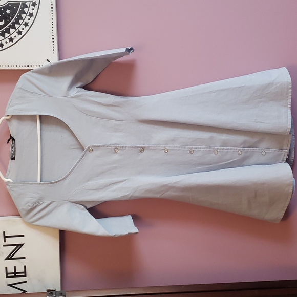 NWT For Love and Lemons Austin Chambray Dress in XS - Picture 6 of 11